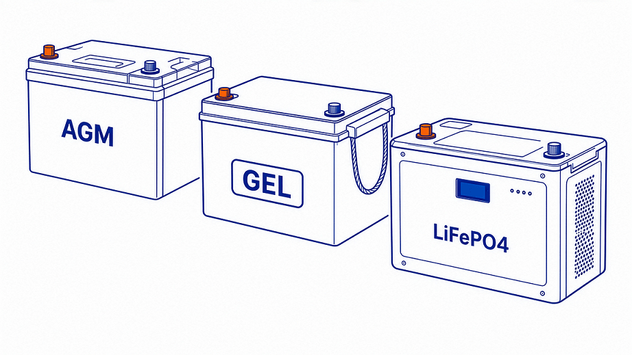 AGM, гель (GEL) или литий (LiFePO4): какие аккумуляторы выбрать для резервного питания дома?